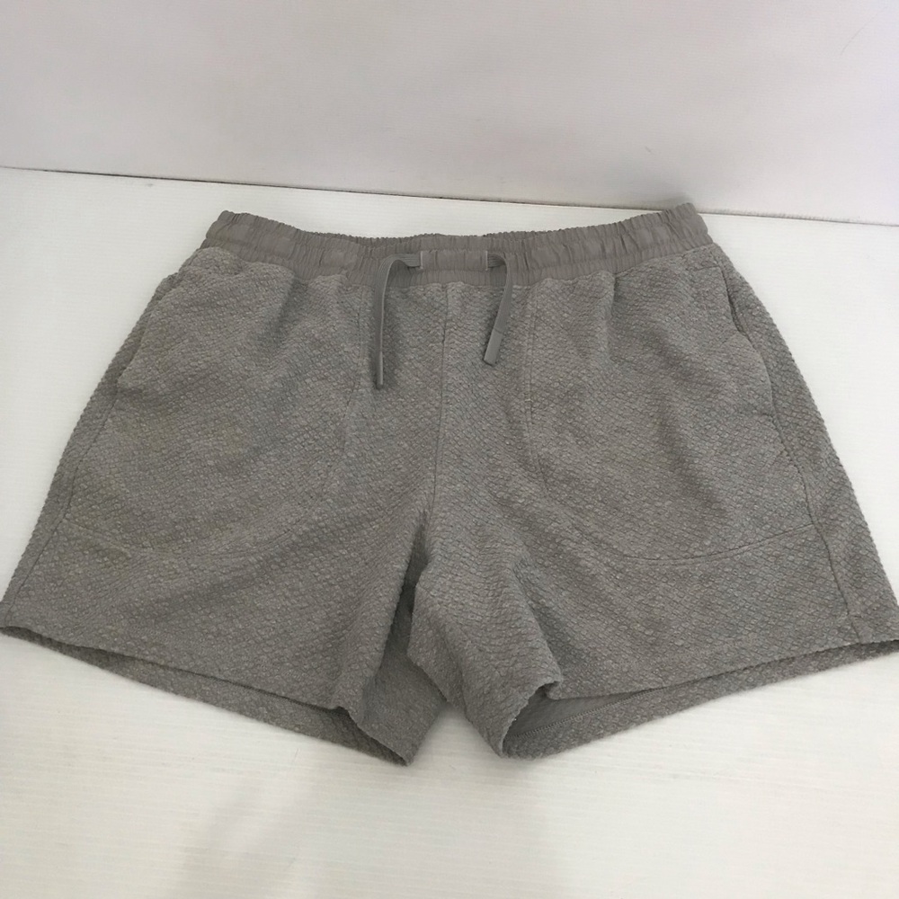Bearbottom Textured Gray Drawstring Lounge Shorts Size L